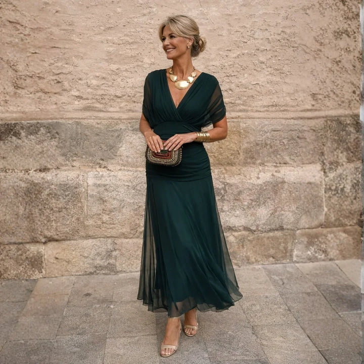 ELIZE™ – ELEGANT GREEN DRESS