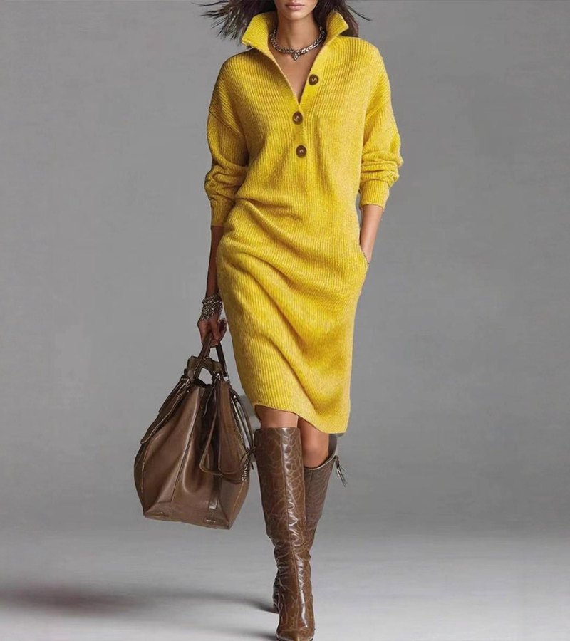 Carmen | Warm Knit Dress, Elegant and Comfortable