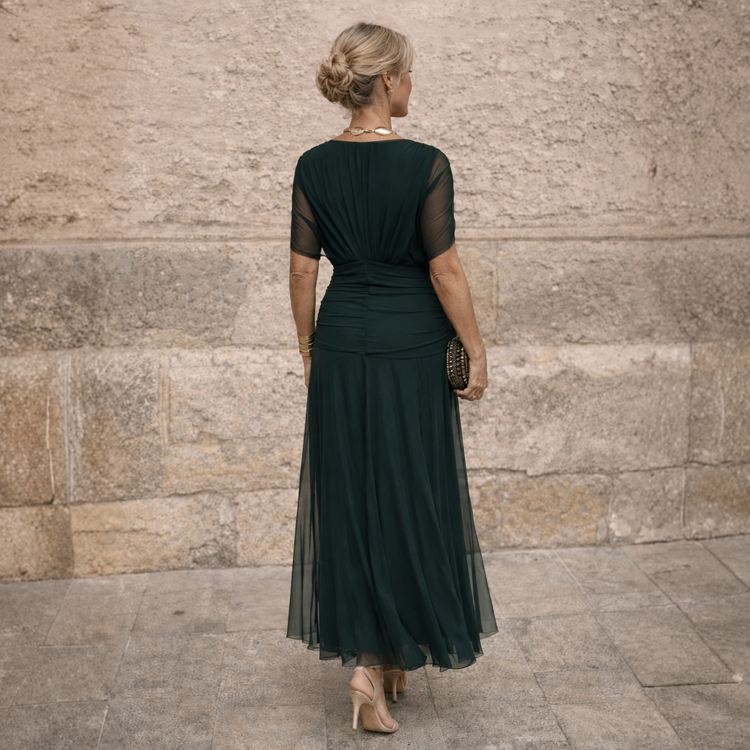 ELIZE™ – ELEGANT GREEN DRESS