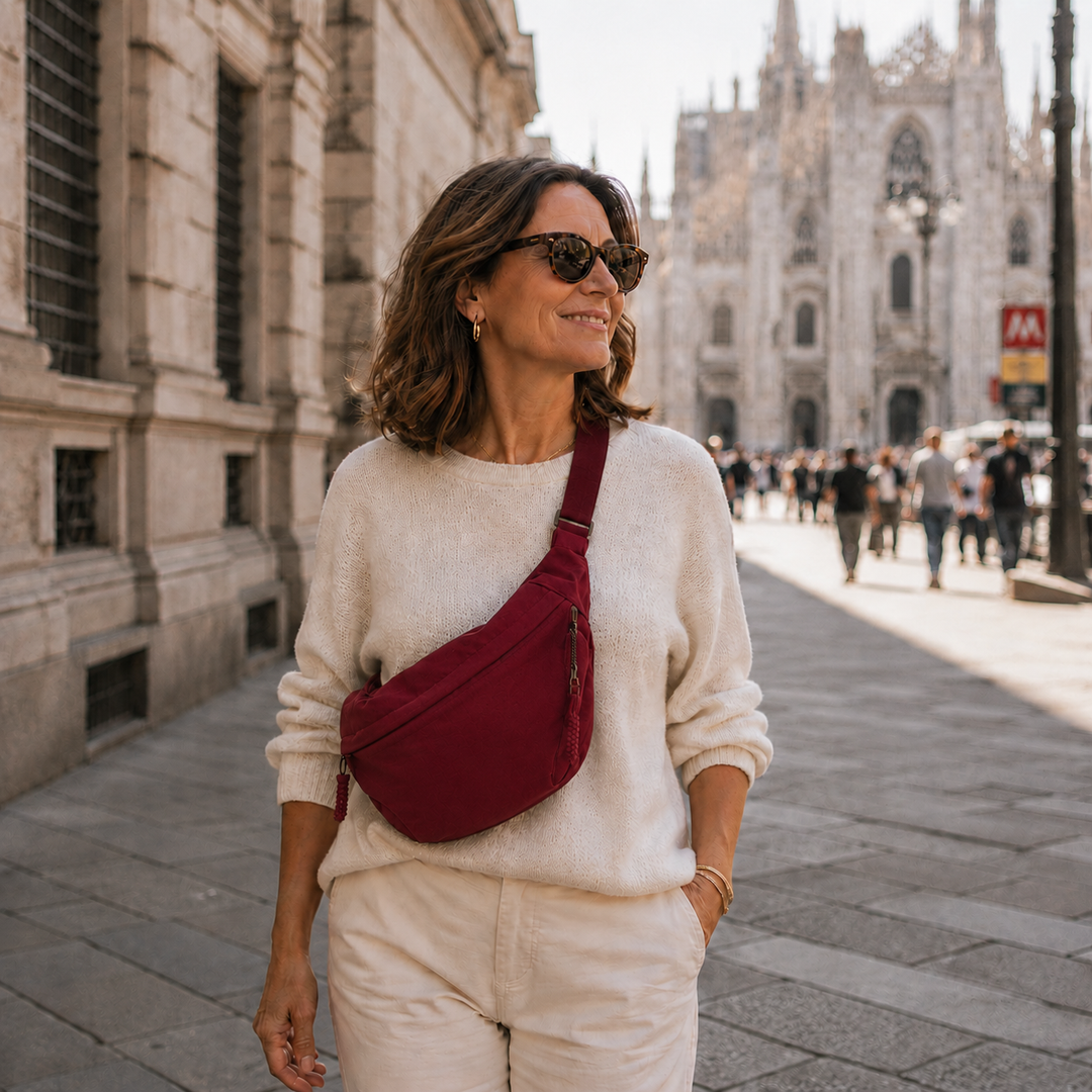 Rosalie | Burgundy Shoulder Bag