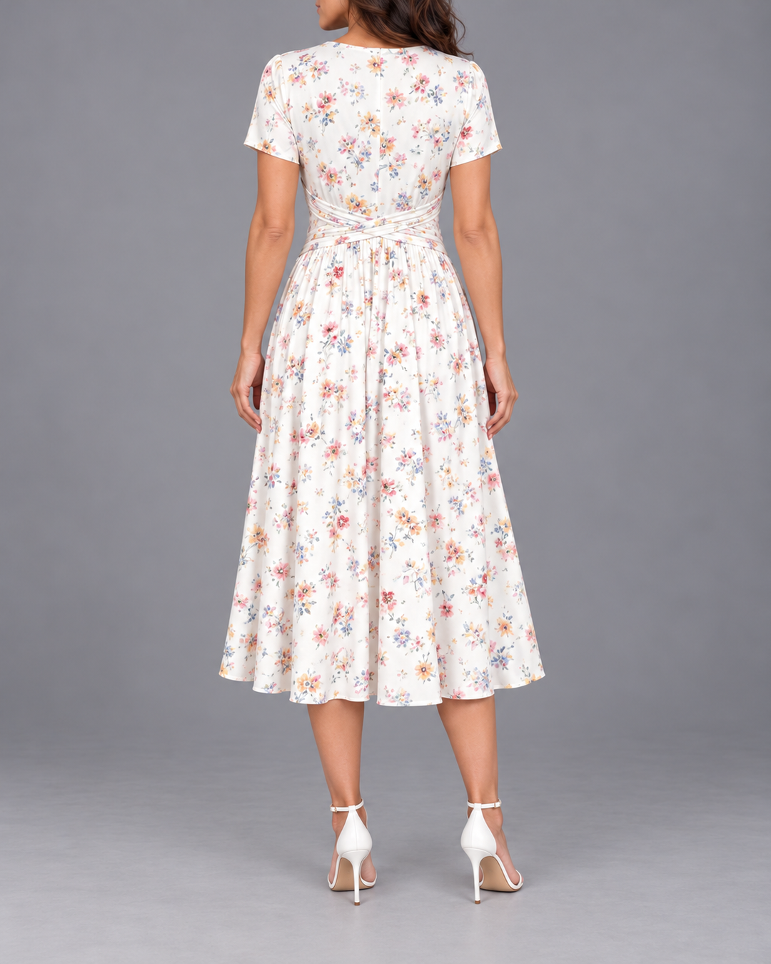 Theresa™ Floral Twist Waist Dress