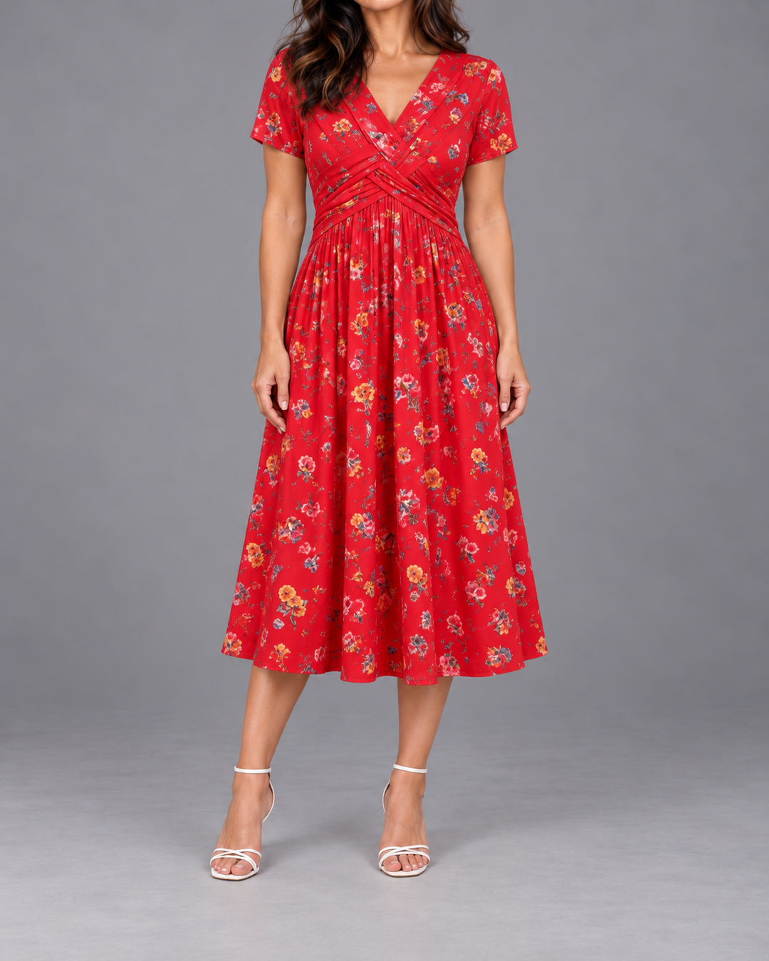 Theresa™ Floral Twist Waist Dress