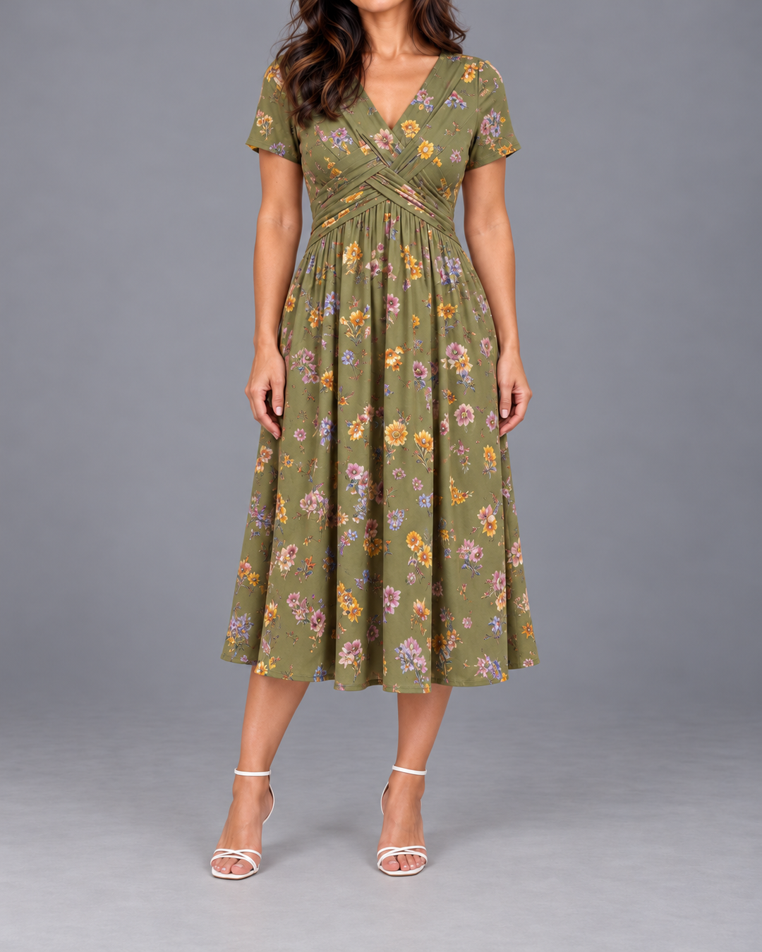 Theresa™ Floral Twist Waist Dress
