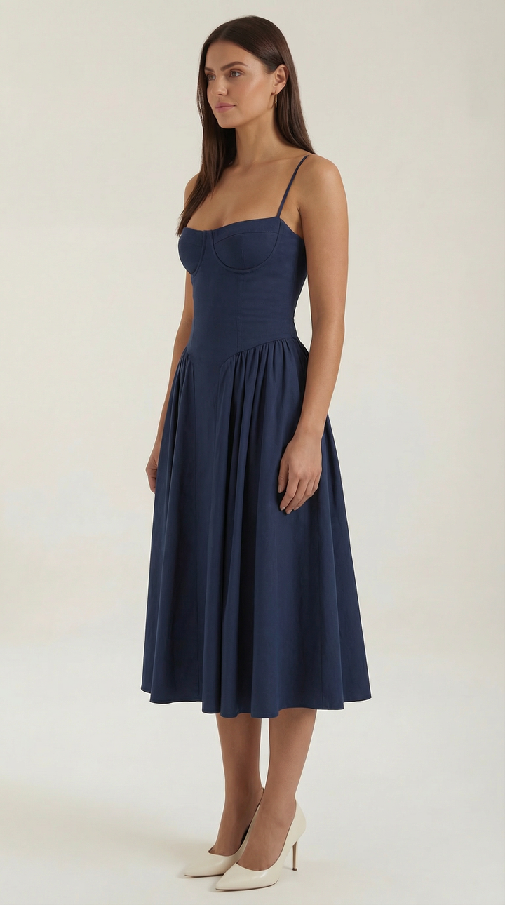 Odette | Corset midi dress
