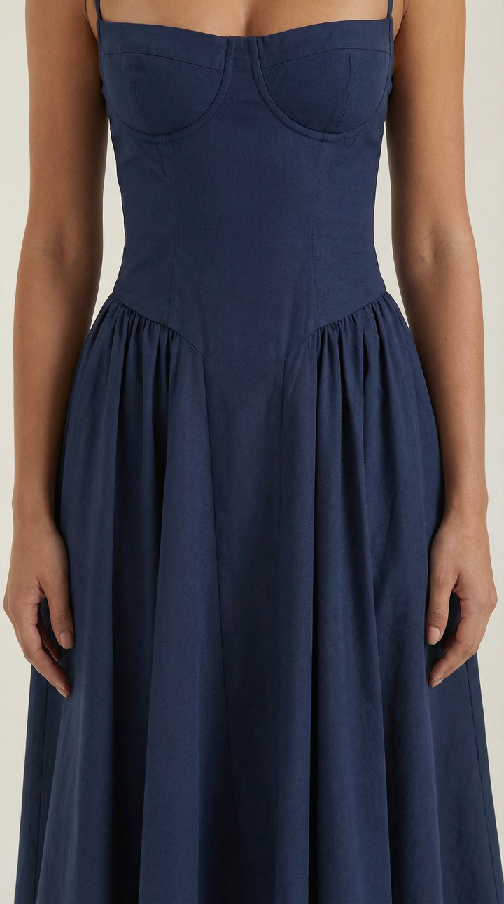 Odette | Corset midi dress