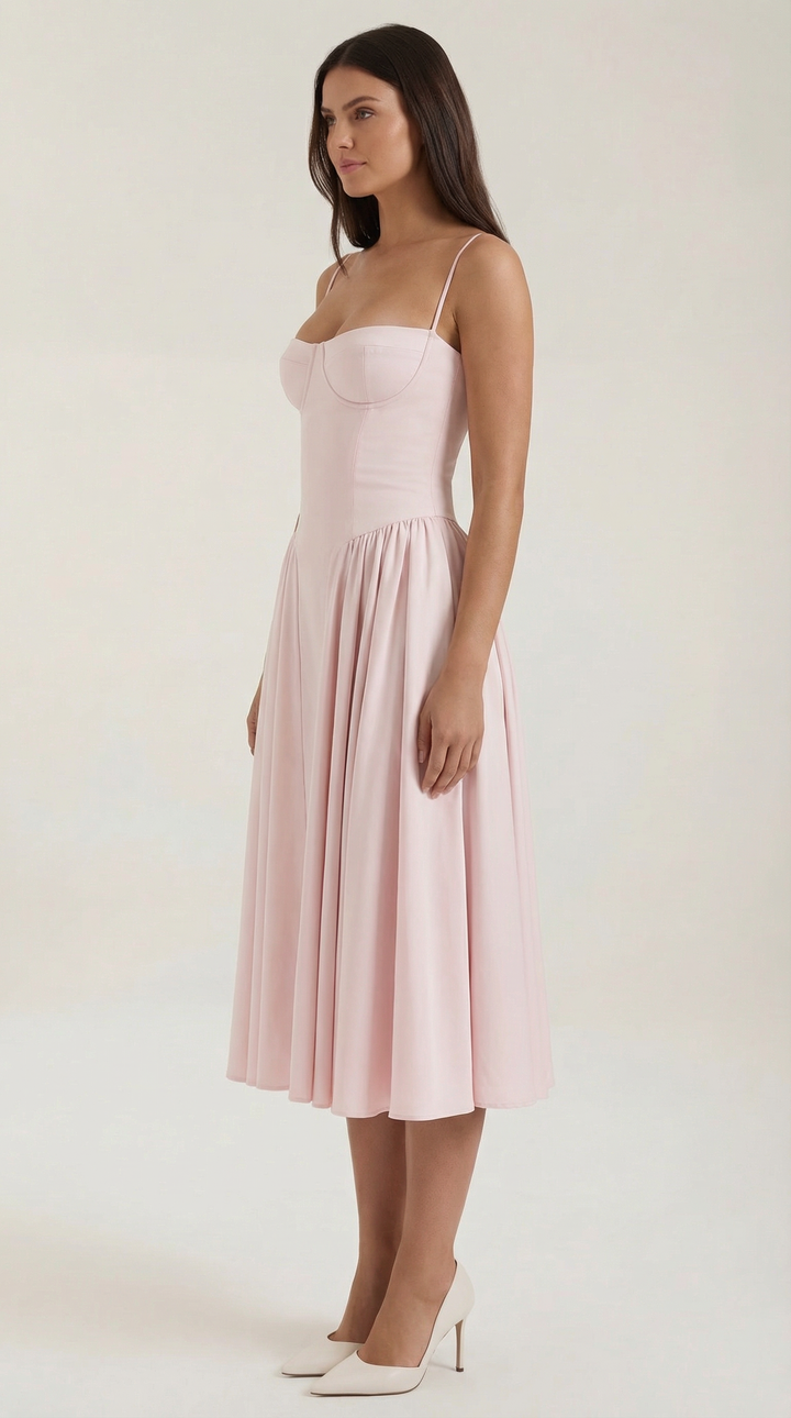 Odette | Corset midi dress