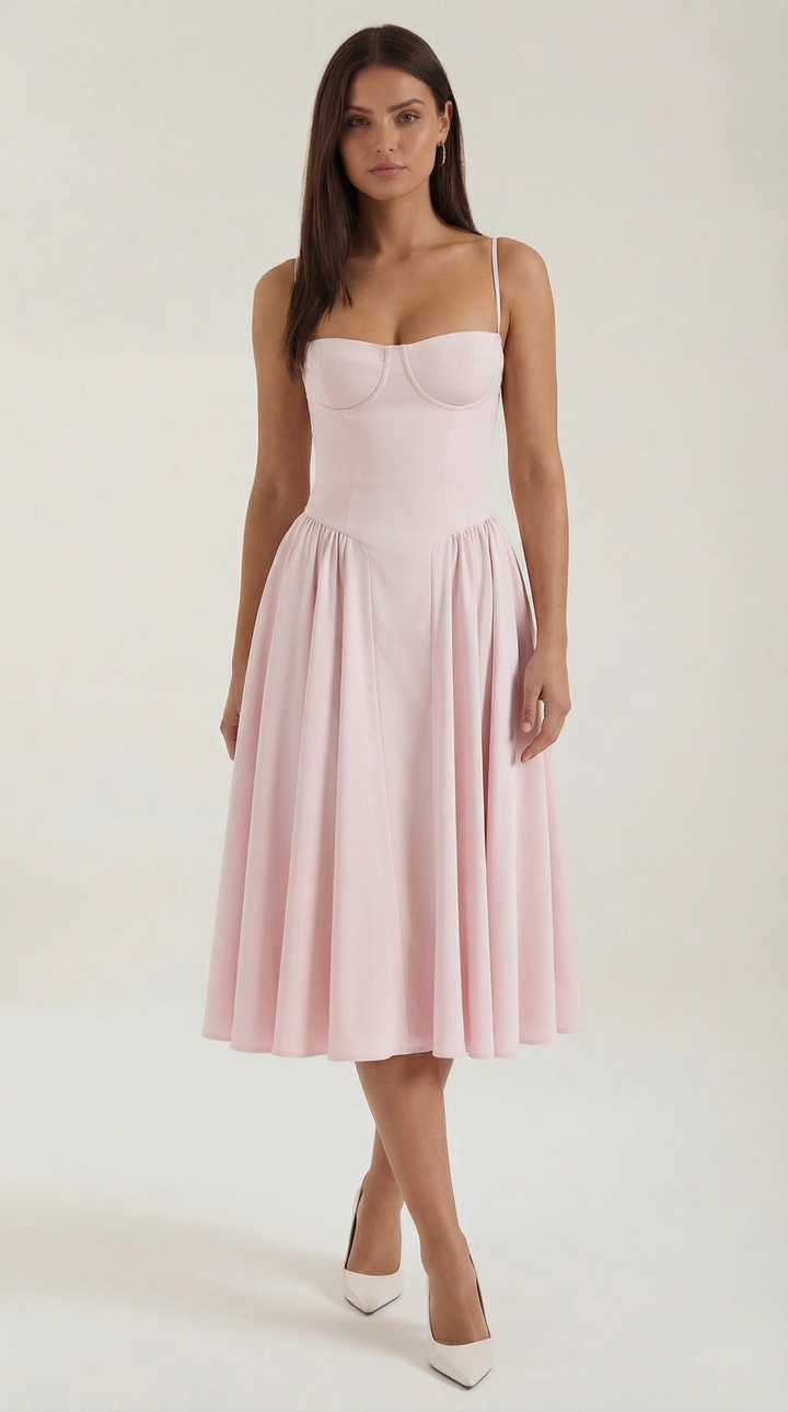 Odette | Corset midi dress