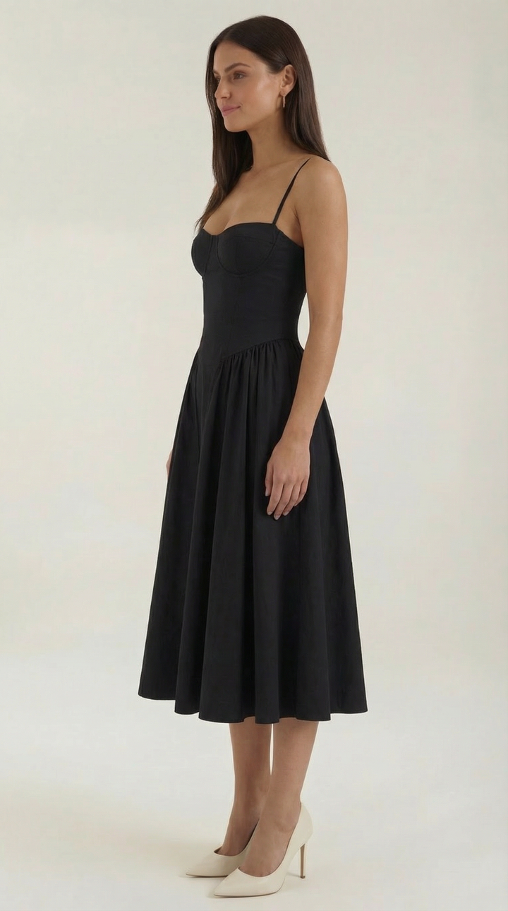 Odette | Corset midi dress