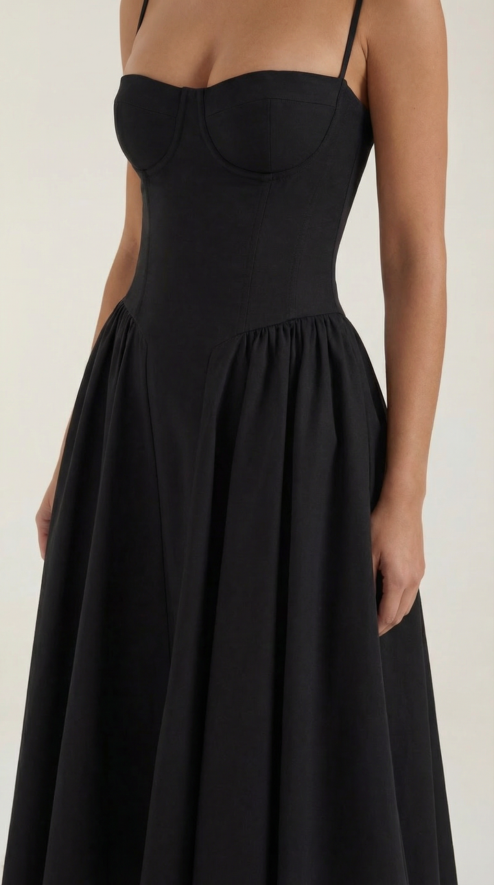 Odette | Corset midi dress
