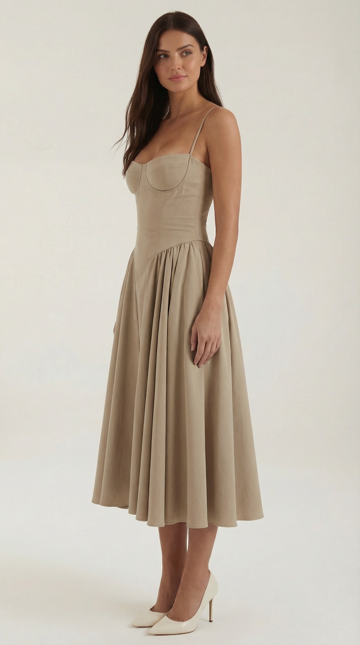 Odette | Corset midi dress