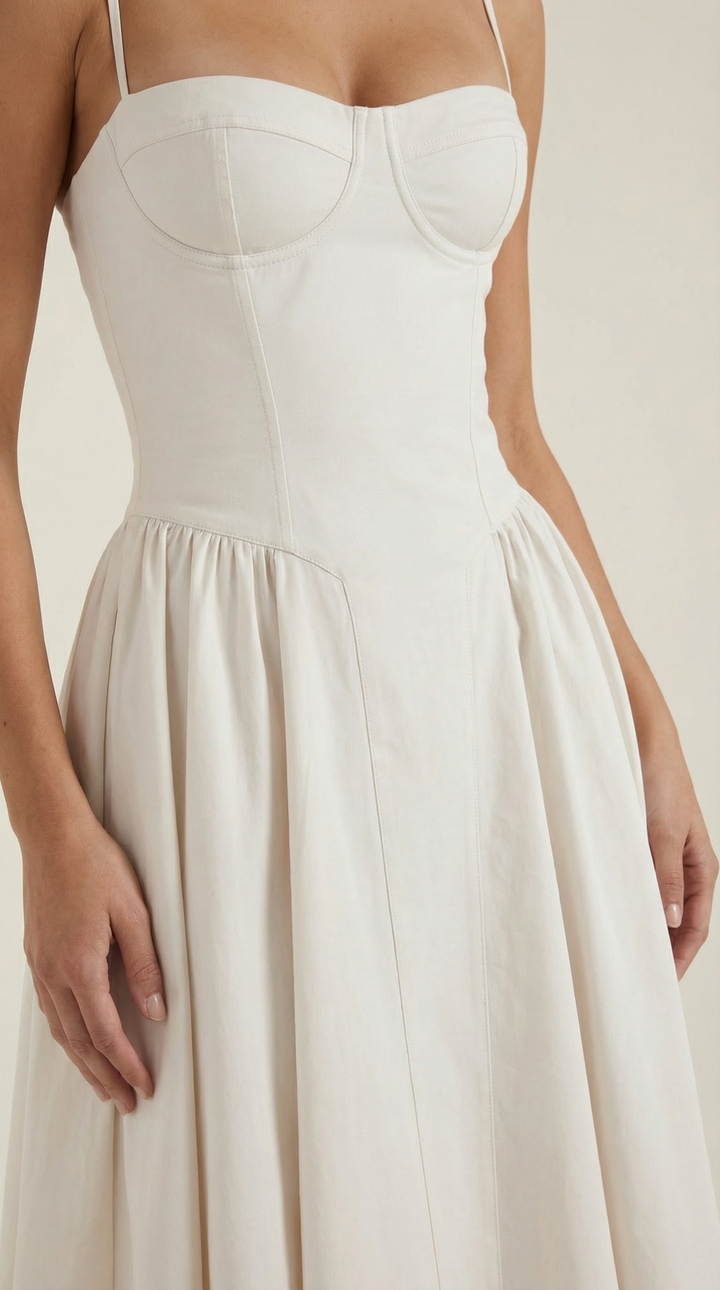 Odette | Corset midi dress