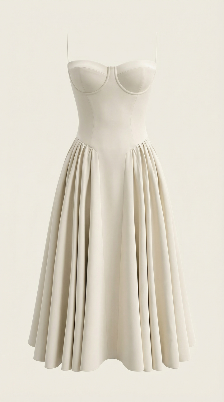 Odette | Corset midi dress