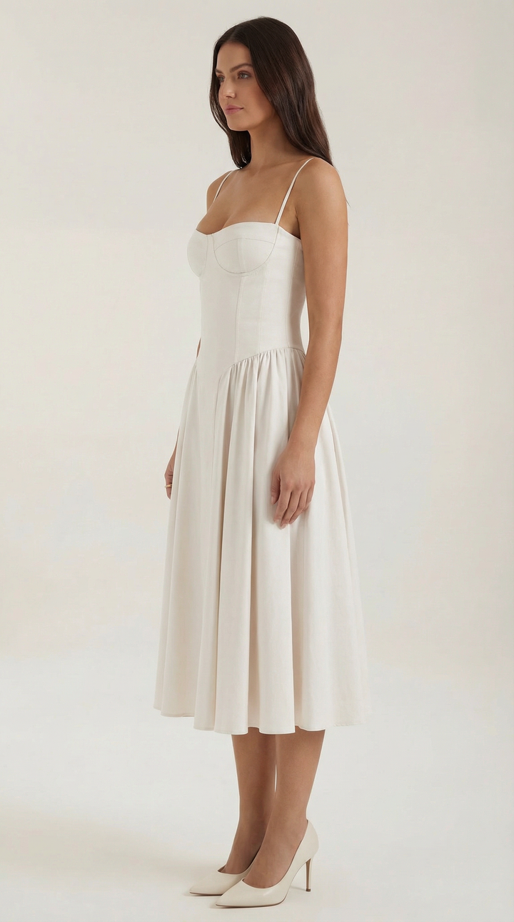 Odette | Corset midi dress