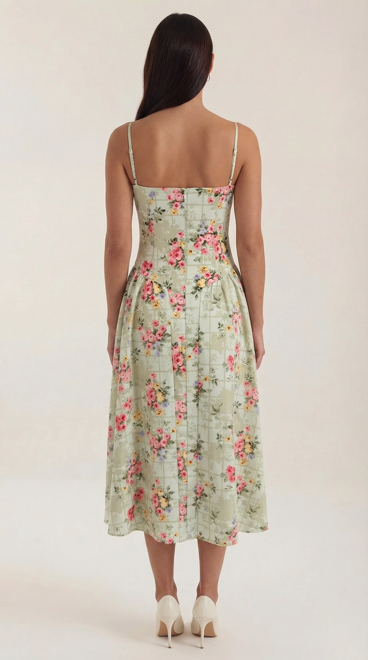 Odette | Corset midi dress