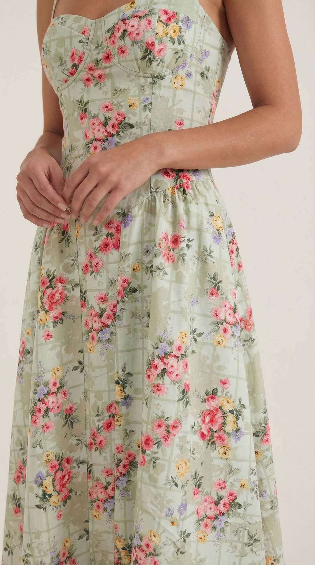 Odette | Corset midi dress