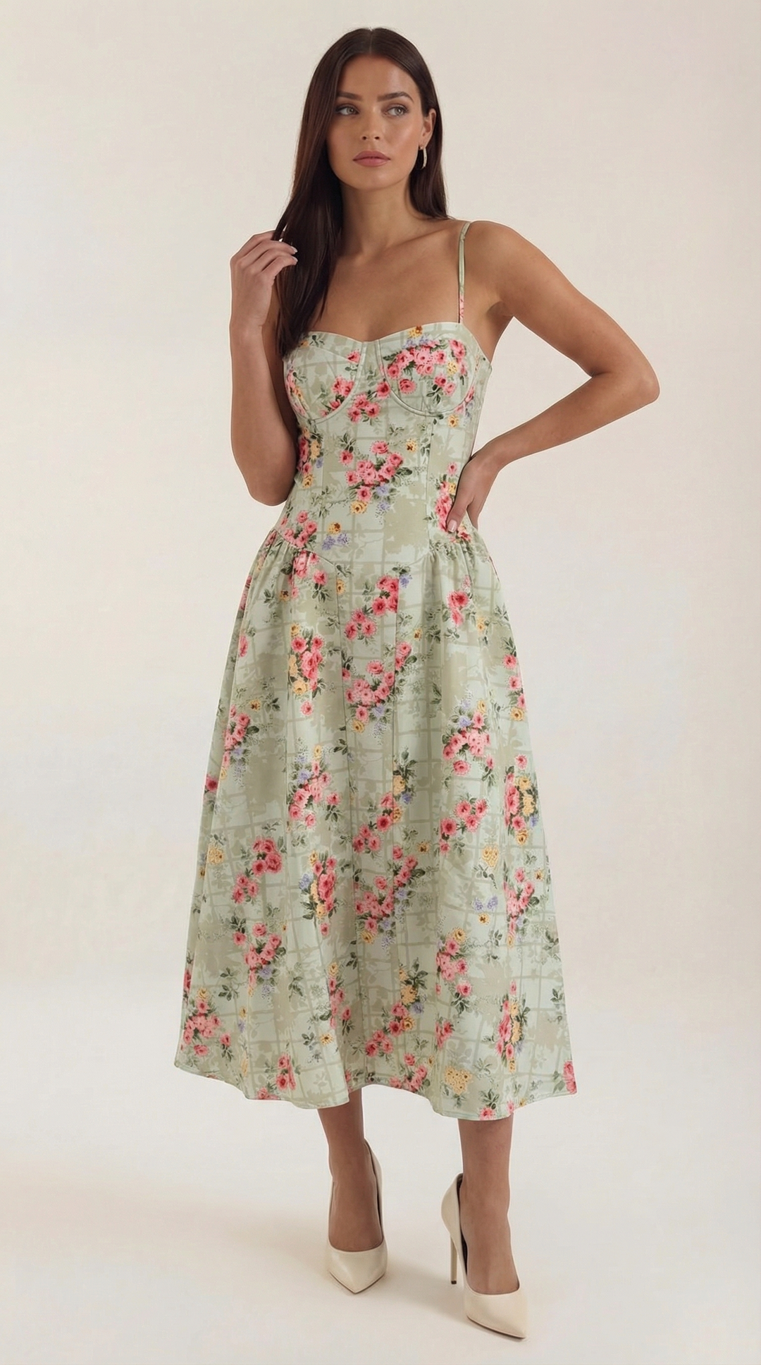 Odette | Corset midi dress